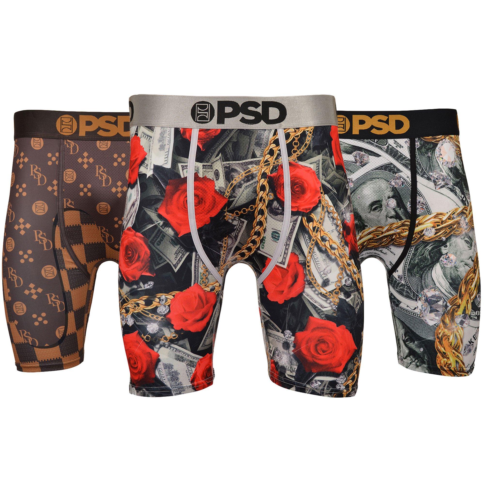 PSD Men s Luxury Goods Underwear Multi Color 3PK Hibbett